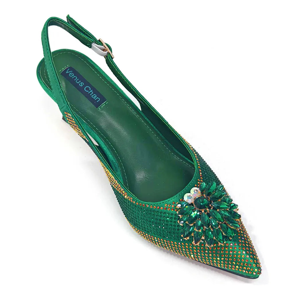 New Rhinestone Shoe & Bag Set HGT321 – product view 2