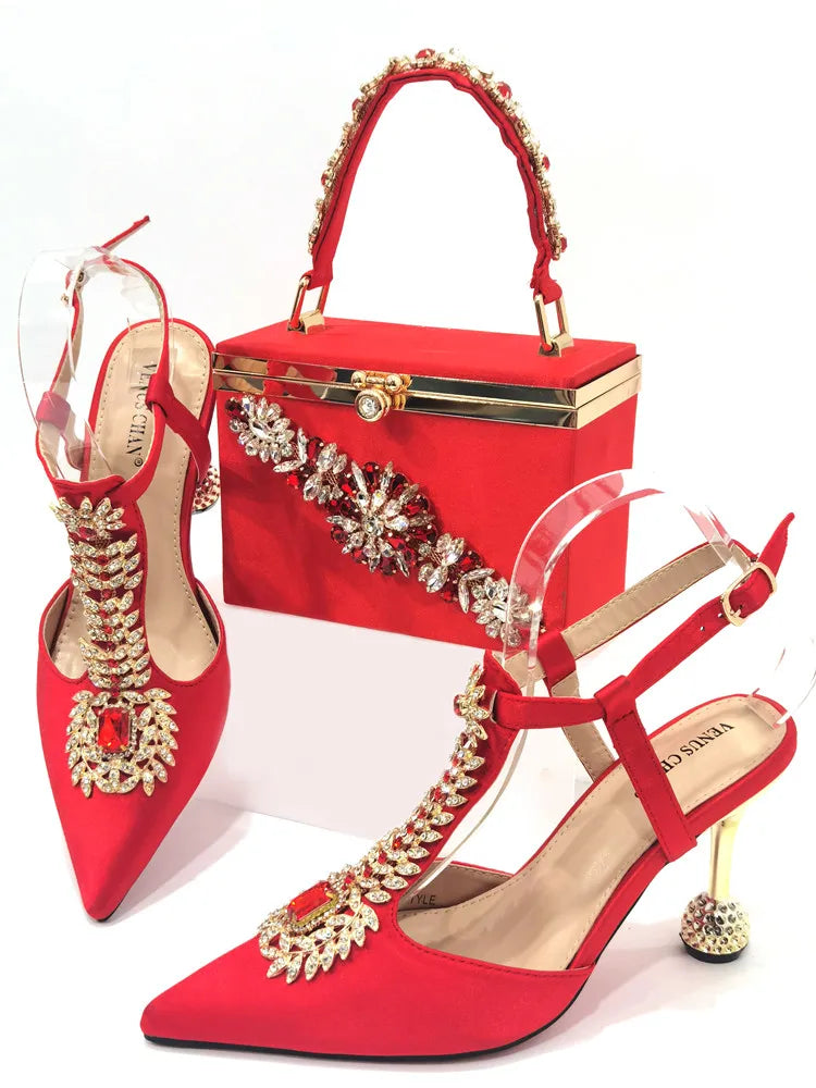 High Quality Ladies Shoes And Bags Set HUY1-6 – product view 2