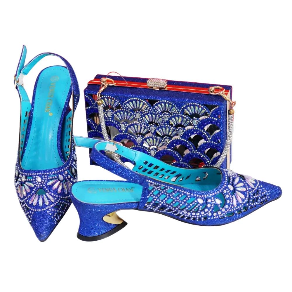 Elegant Ladies Shoes and Bag Set WEQ34 – product view 1