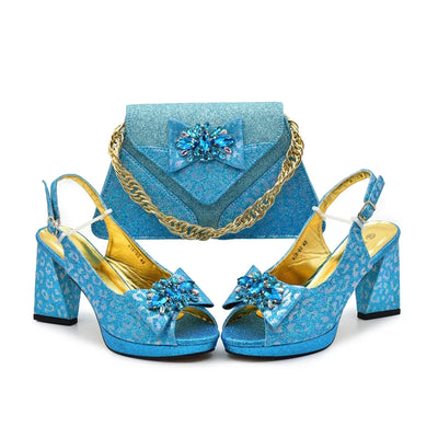 New Italian Shoe and Bag Set New HCV1-2