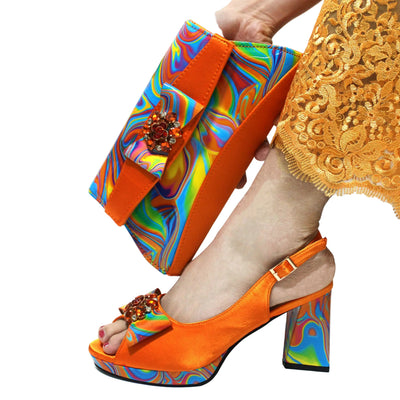 Italian Design Shoes Matching Bag Set EDT543