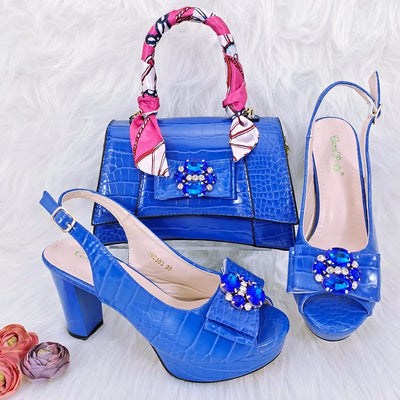 Ladies Shoes and Bag Set African Sets HFG1-29