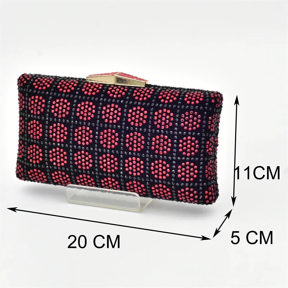 Italian Shoes and Bag Matching Set with Rhinestone – product view 2