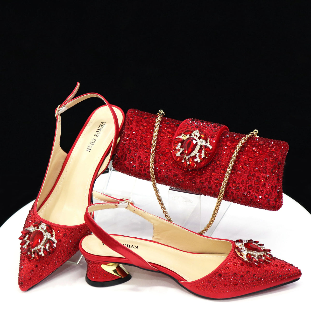 EdleessFashion  Ladies Shoes and Bags To Match Set ED1291 – product view 3