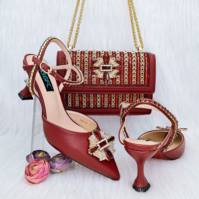 Italian Shoes And Bag Sets For Evening Party HGG1-20