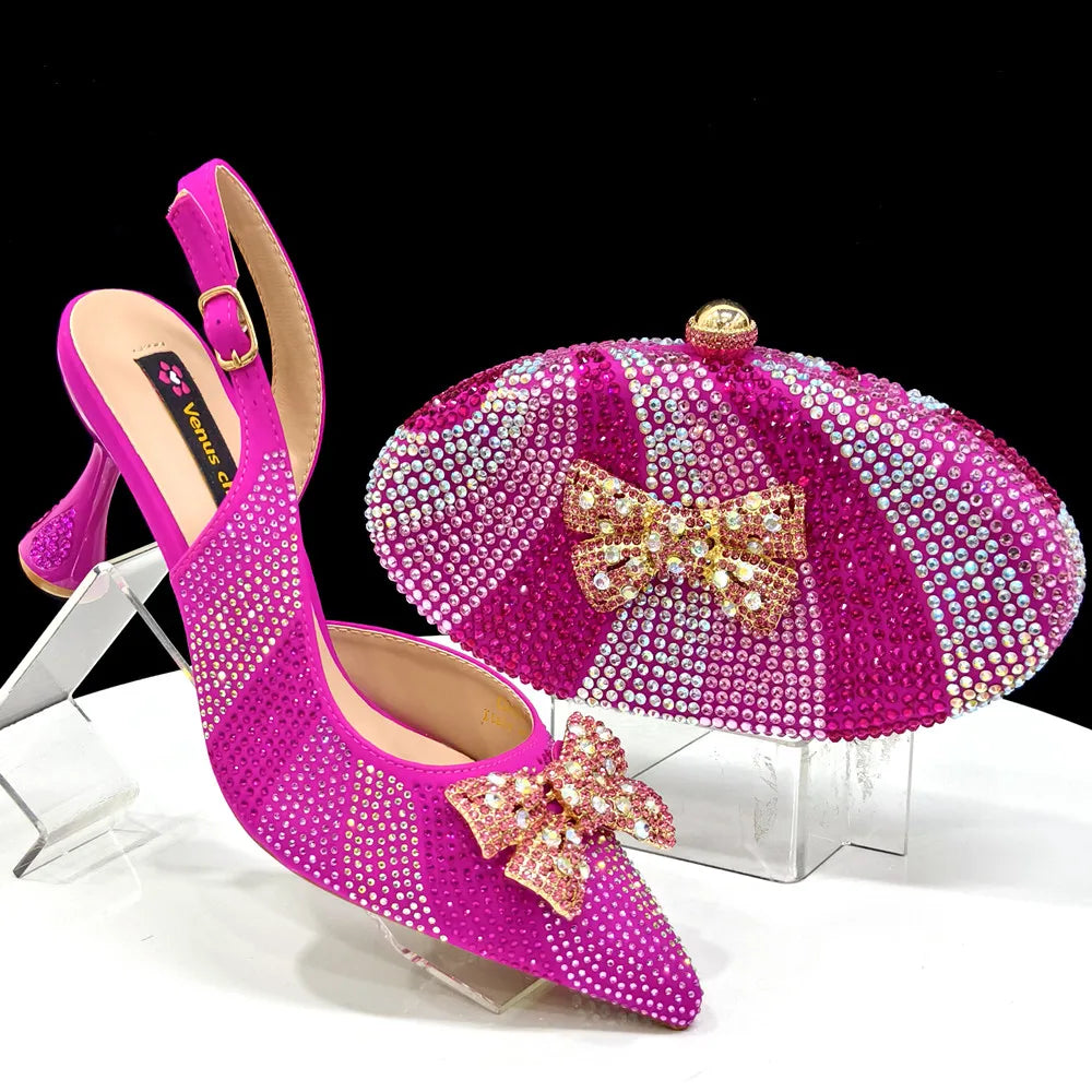 Italian Shoes And Bag Sets For Evening Party Ho1-1 – product view 6