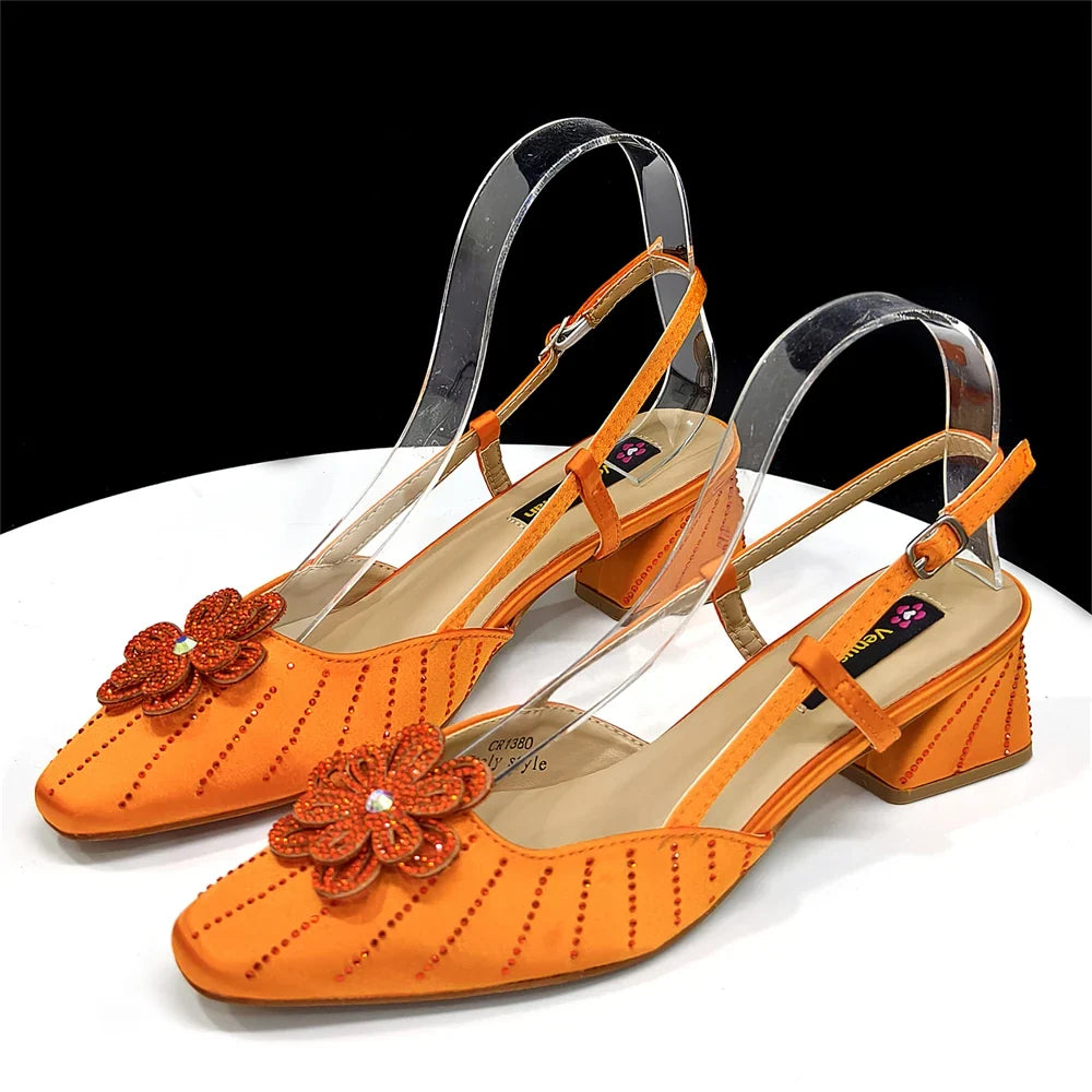 Italian Fashion Women's Elegant Heels & Clutch Bag Set EDS317 – product view 2