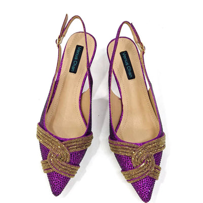 Ladies Italian Design Shoes And Bag Set EDS23