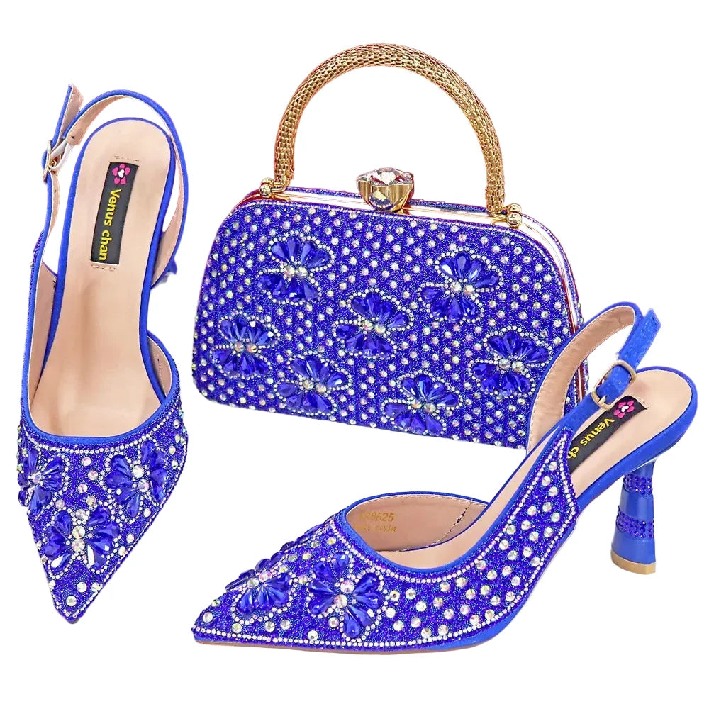 Luxury Handmade Shoes and Clutch Bag Set for Women FGR43