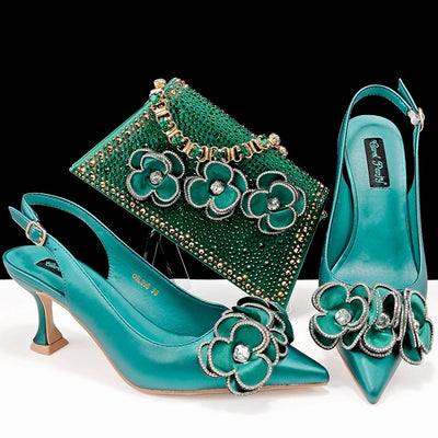 Italian Shoes And Bag Sets For Evening Party ED128