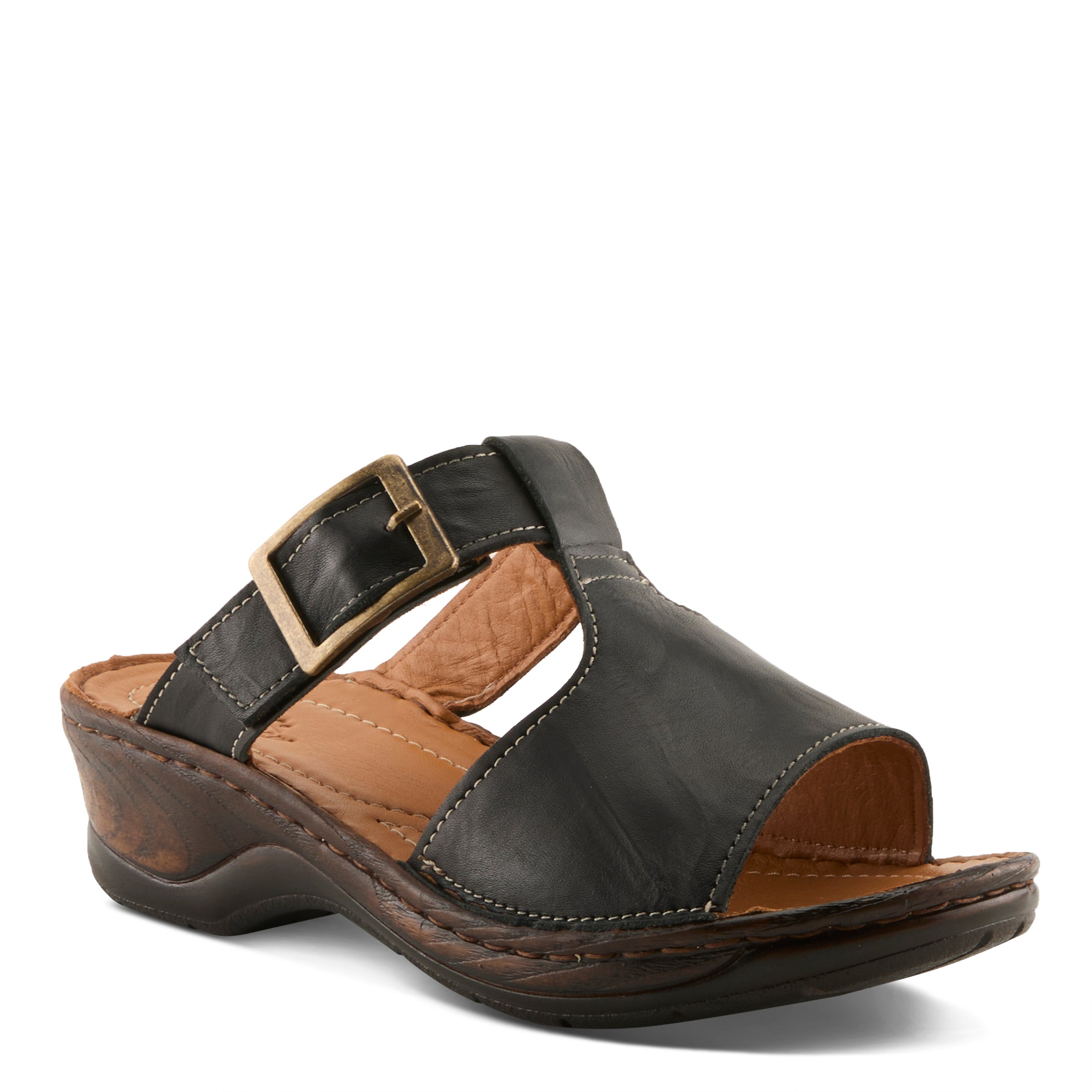Spring Step SPRING STEP SAPHIQUE SANDALS sandal in black with comfortable everyday design