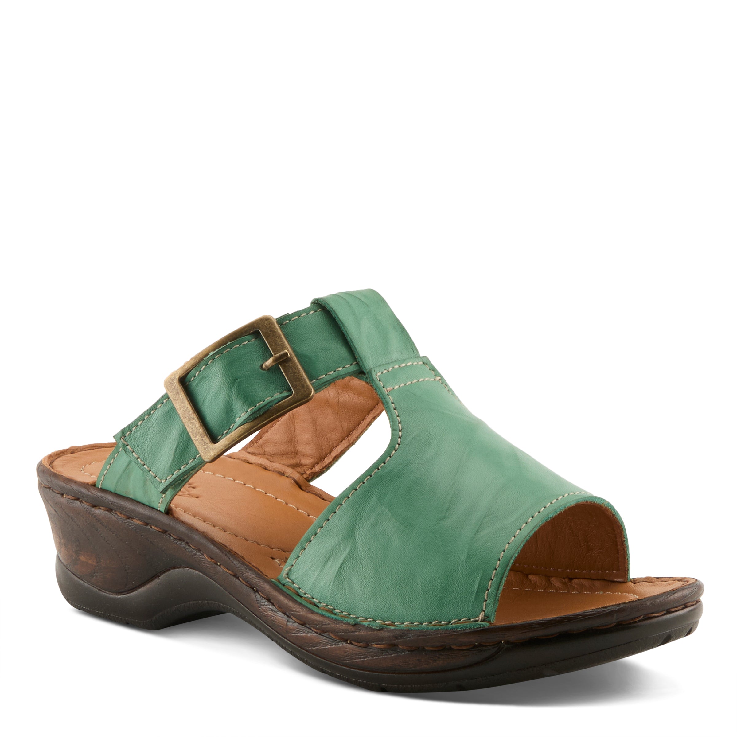 Spring Step SPRING STEP SAPHIQUE SANDALS sandal in green with comfortable everyday design