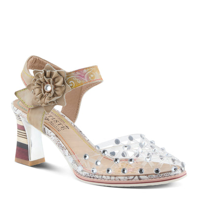 L'Artiste L'ARTISTE SASSYLADY SANDALS sandal in camel multi with handcrafted leather design