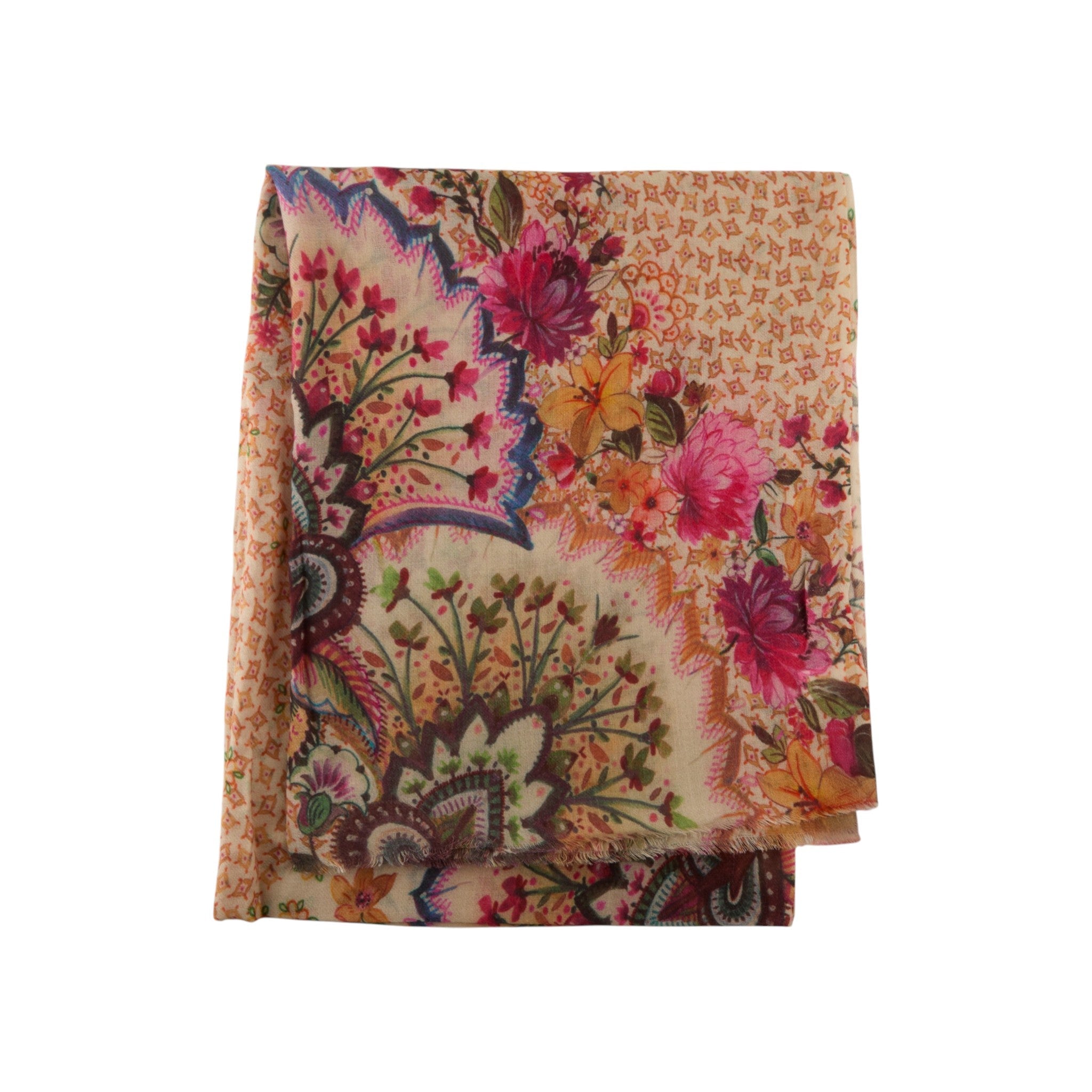 L'Artiste L'ARTISTE XAVIERA SCARF shoe in orange multi with handcrafted leather design
