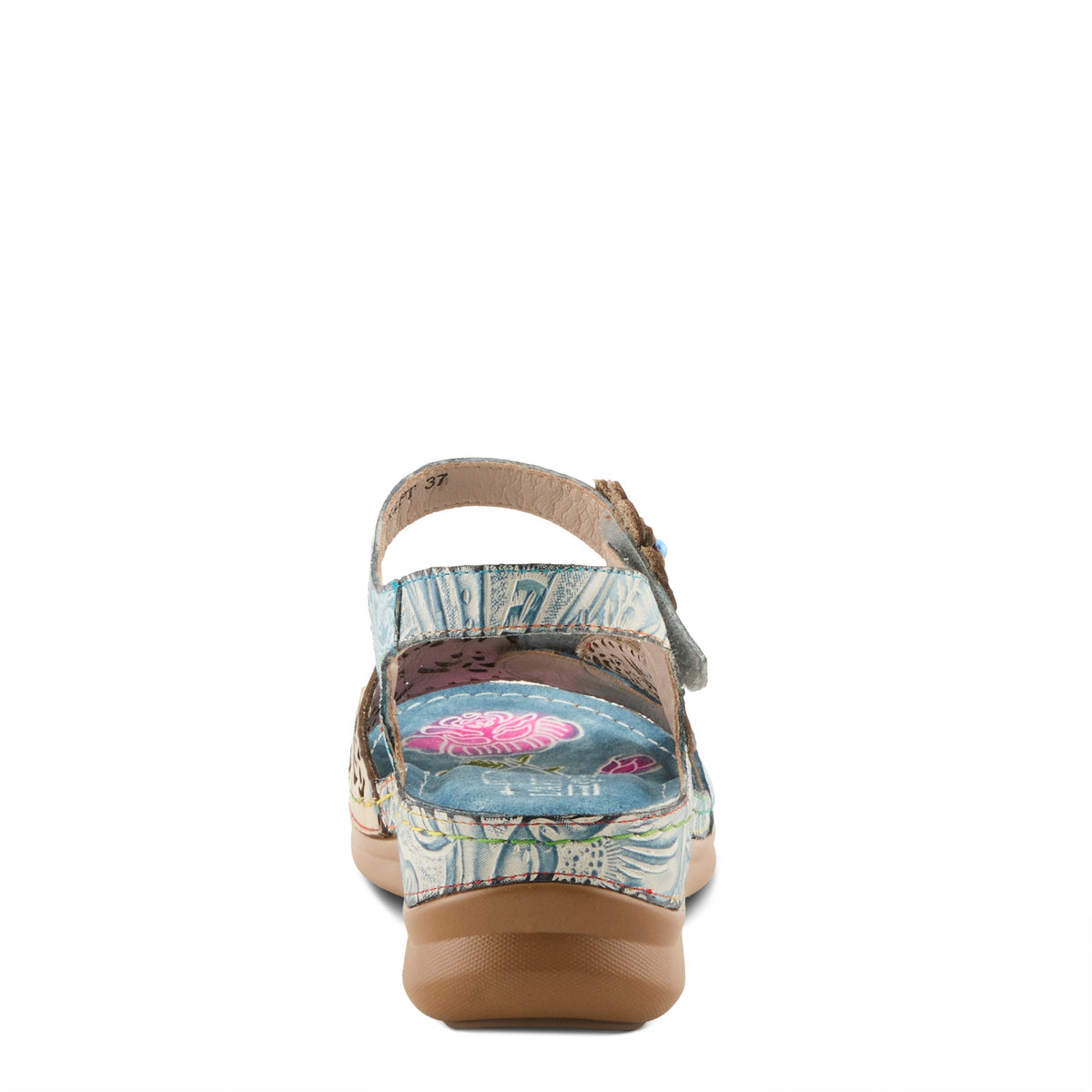L'ARTISTE SCRIPT SANDALS – Side Profile