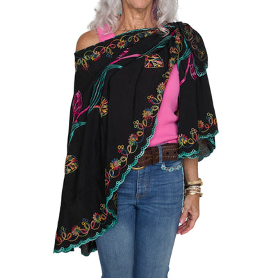 L'ARTISTE SHWL-EMBROID SHAWL