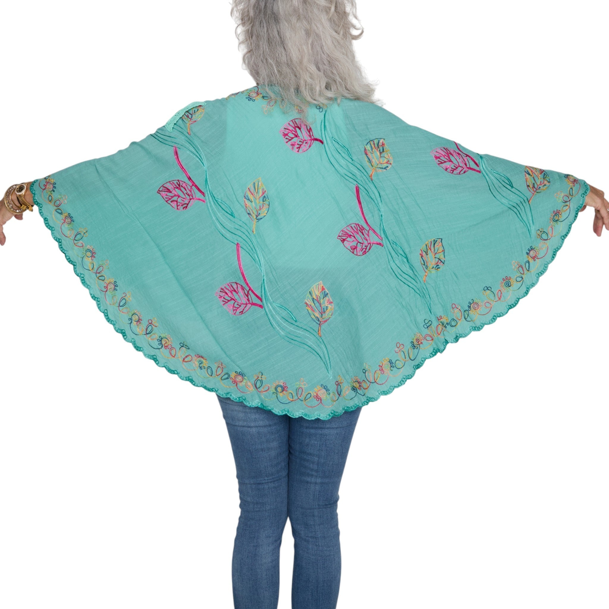L'ARTISTE SHWL-EMBROID SHAWL