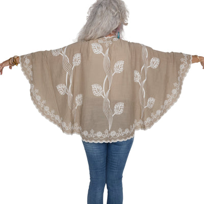 L'ARTISTE SHWL-EMBROID SHAWL