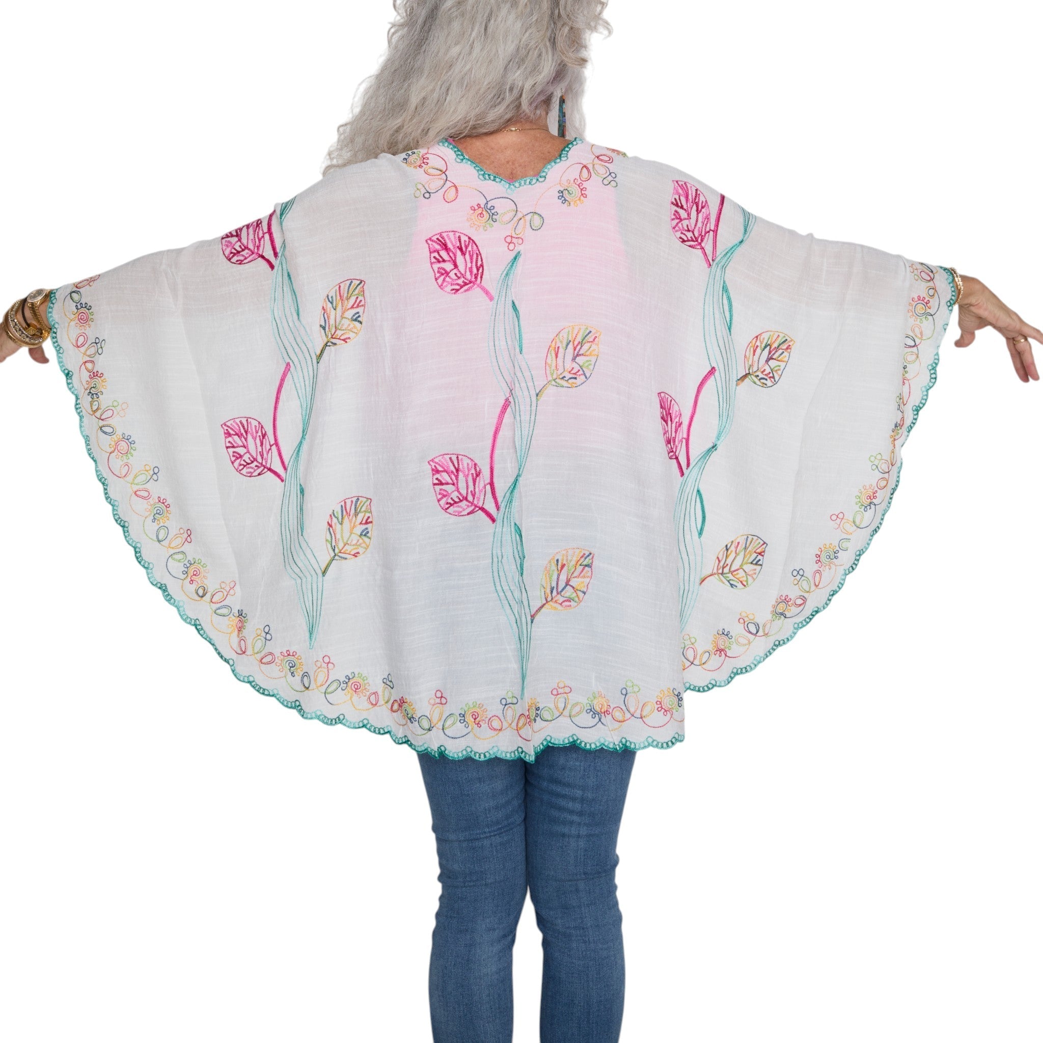 L'ARTISTE SHWL-EMBROID SHAWL