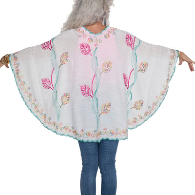 L'ARTISTE SHWL-EMBROID SHAWL