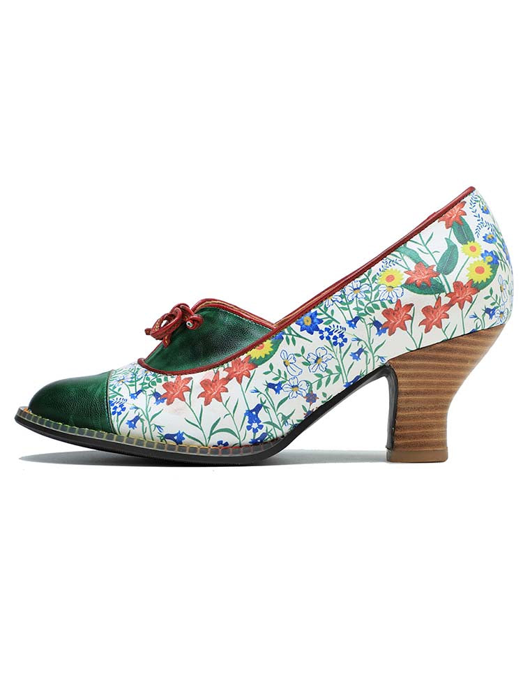 Vintage Hand-embossed Leather Shoes – product view 3