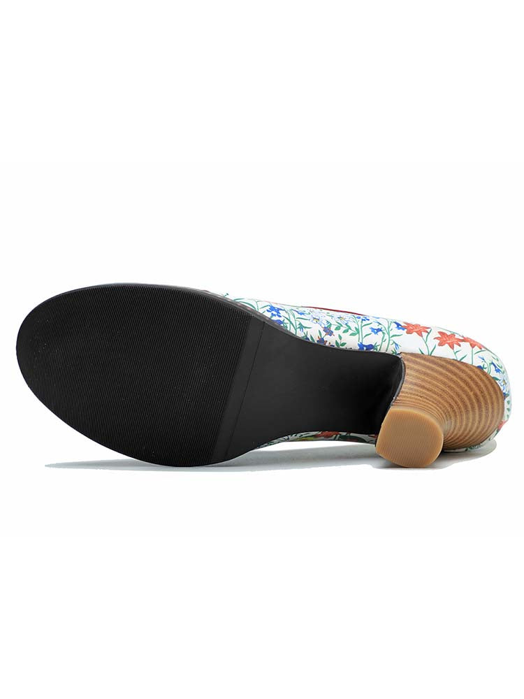 Vintage Hand-embossed Leather Shoes – product view 9