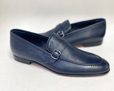 C Collection Deerskin Loafer - Navy