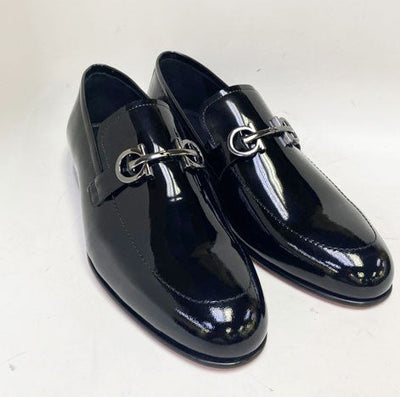 C Collection Patent Leather Loafer - Black