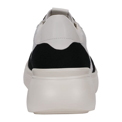 Women's Stefani Black Wedge Sneakers