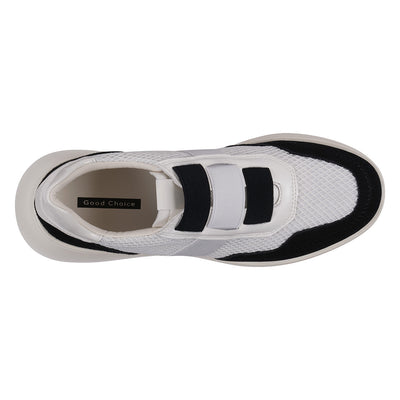 Women's Stefani Black Wedge Sneakers