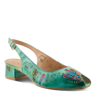 L'Artiste L'ARTISTE STREETPEEP SANDALS sandal in beige multi with handcrafted leather design