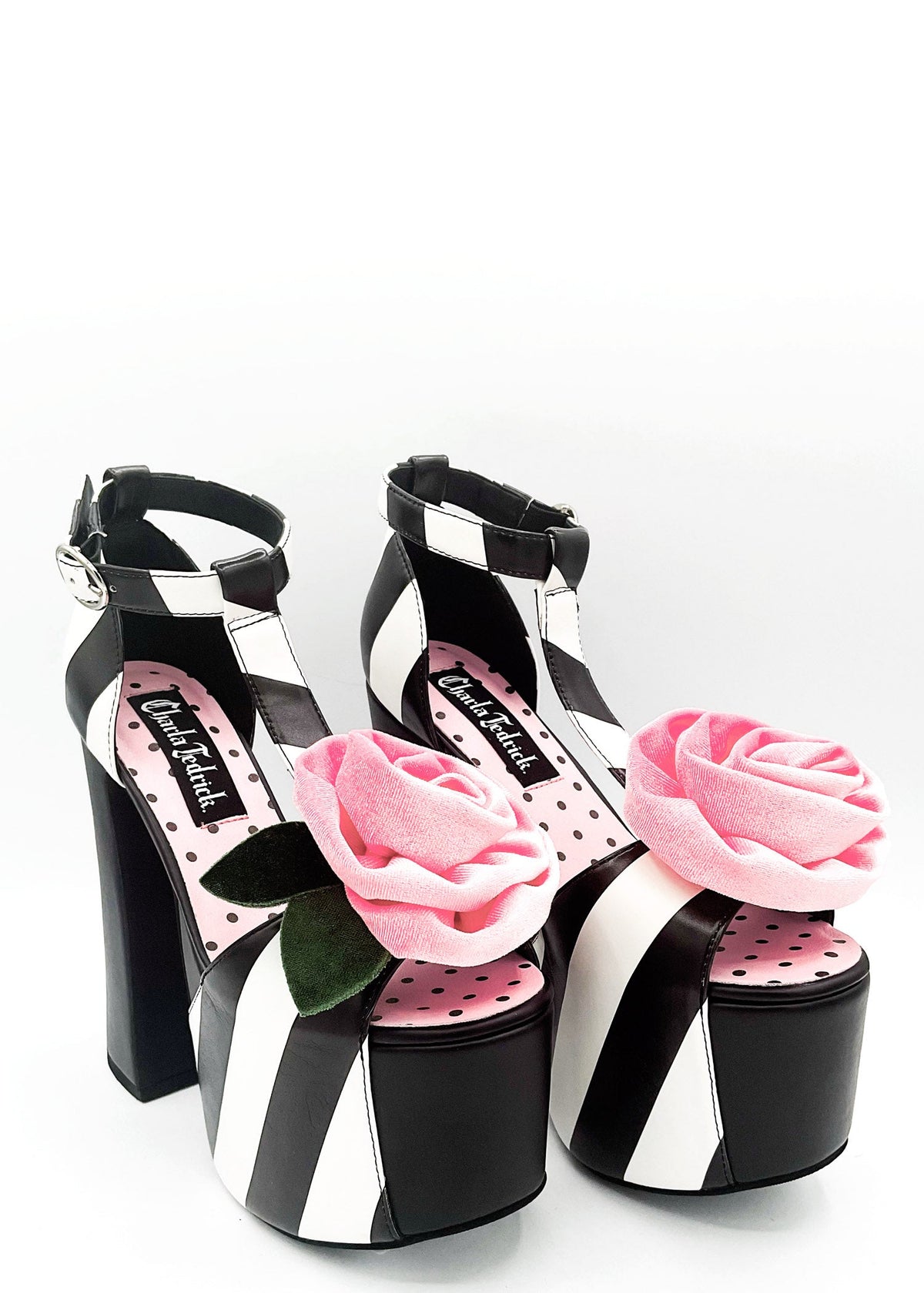 Charla Tedrick  Rosie Striped Peep Toe Platform – product view 3