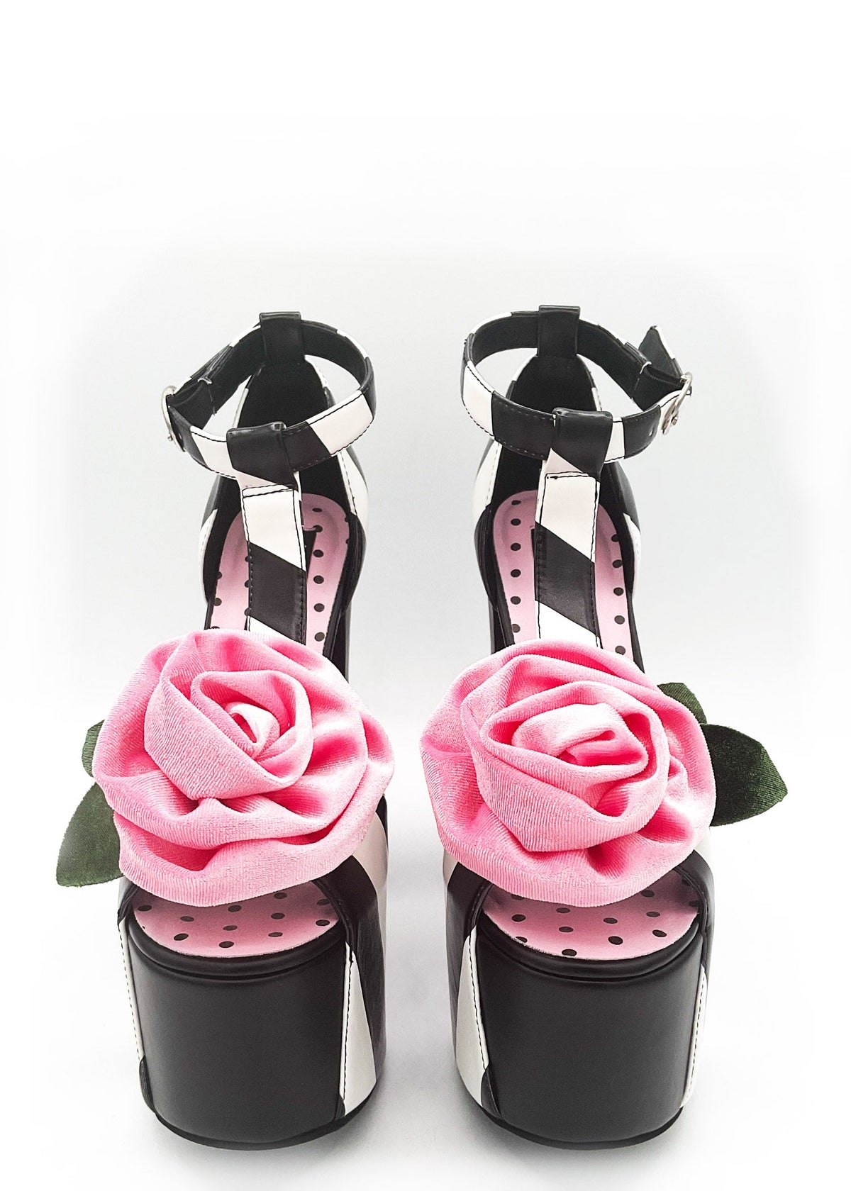 Charla Tedrick  Rosie Striped Peep Toe Platform – product view 4