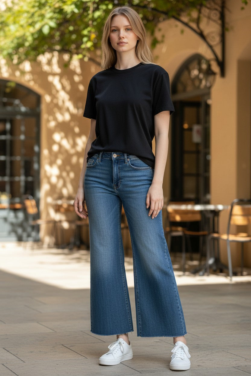 [154850-966] WOMENS LUCKY BRAND MR SWEET WIDE LEG - SELF ESTEEM - CUT – product view 1