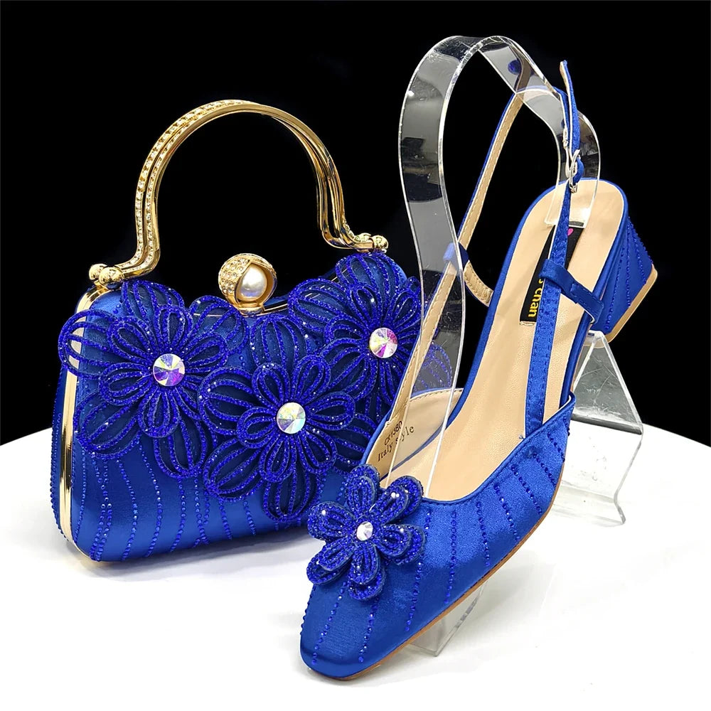 Italian Fashion Women's Elegant Heels & Clutch Bag Set EDS317 – product view 7