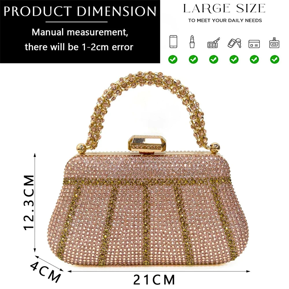 EdleessFashion  Women's Shoes and Bag Set with Rhinestone ED129 – product view 9