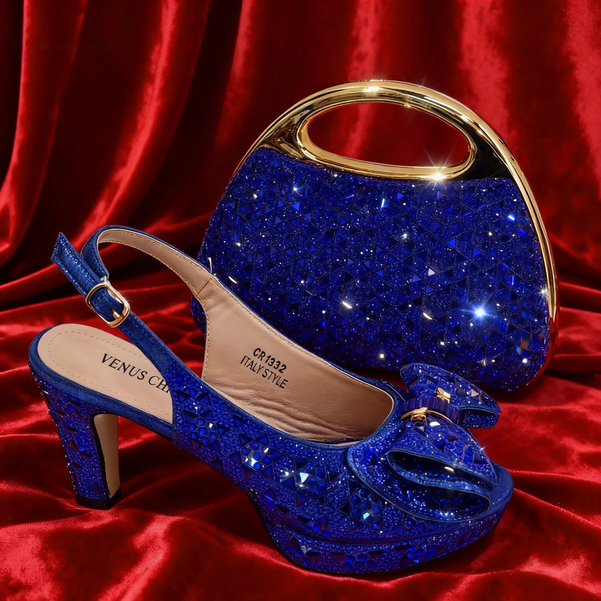 Latest Peep-Toe High Heel and Bag Set EDS40 – product view 1