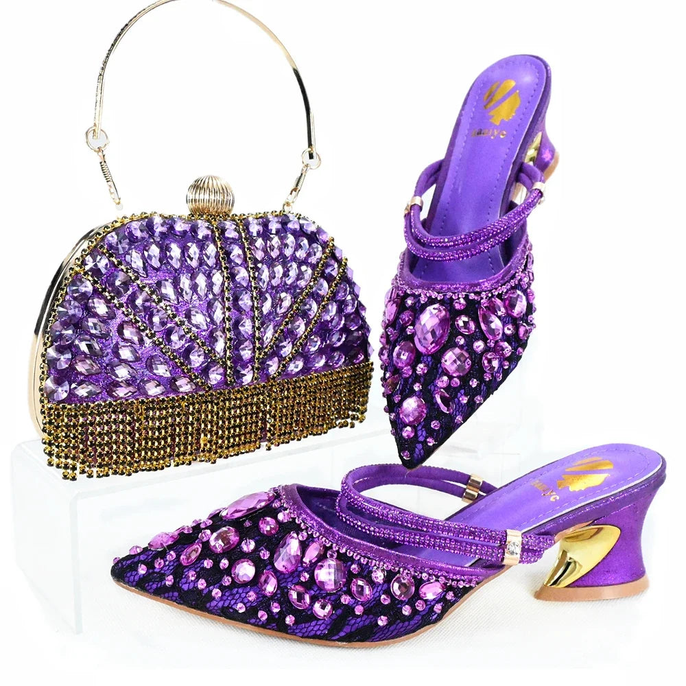 High Quality Ladies Shoes And Bags Set HJK1-10 – product view 4