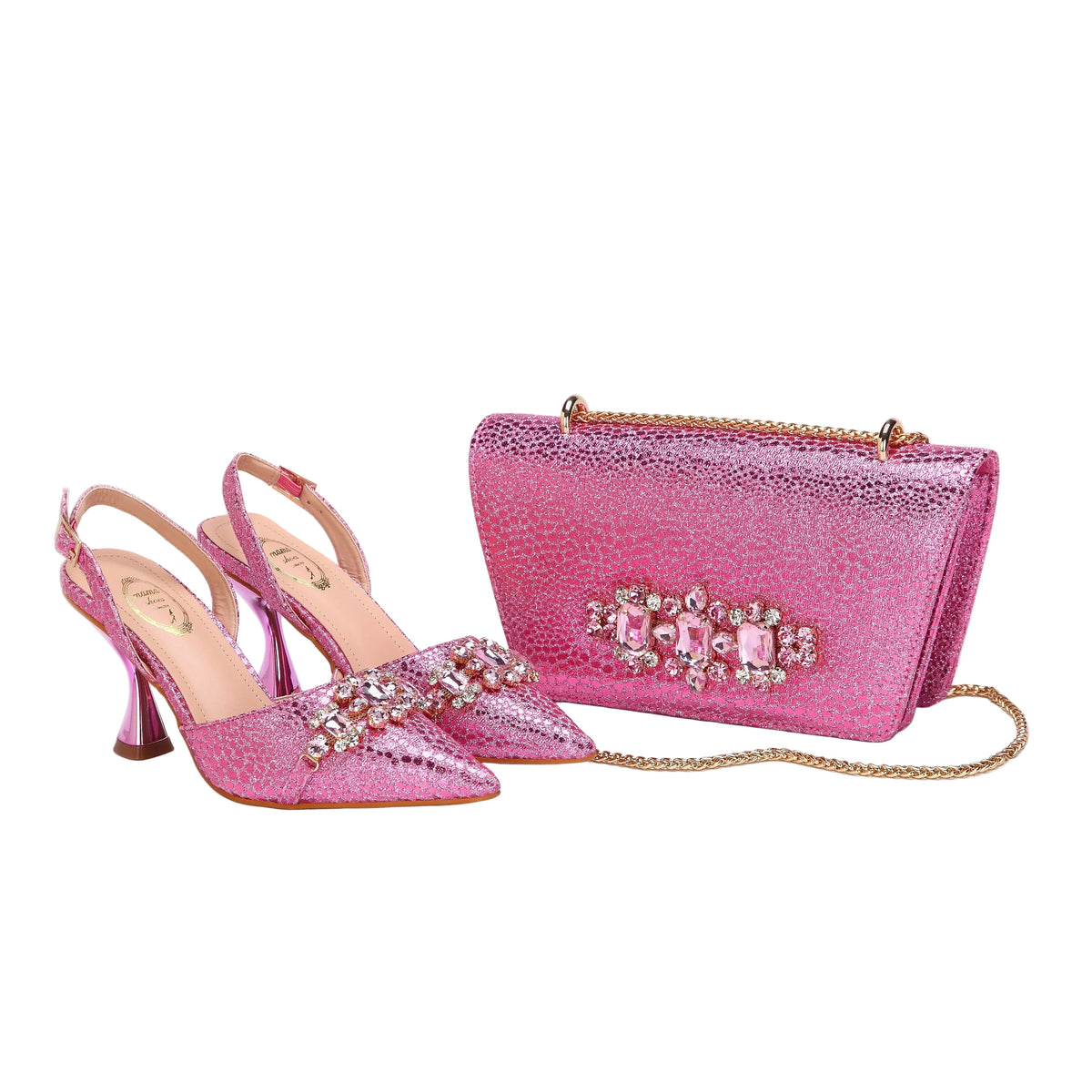 Women's Shoes and Bag Set with Pointed Toe EDN349 – product view 13