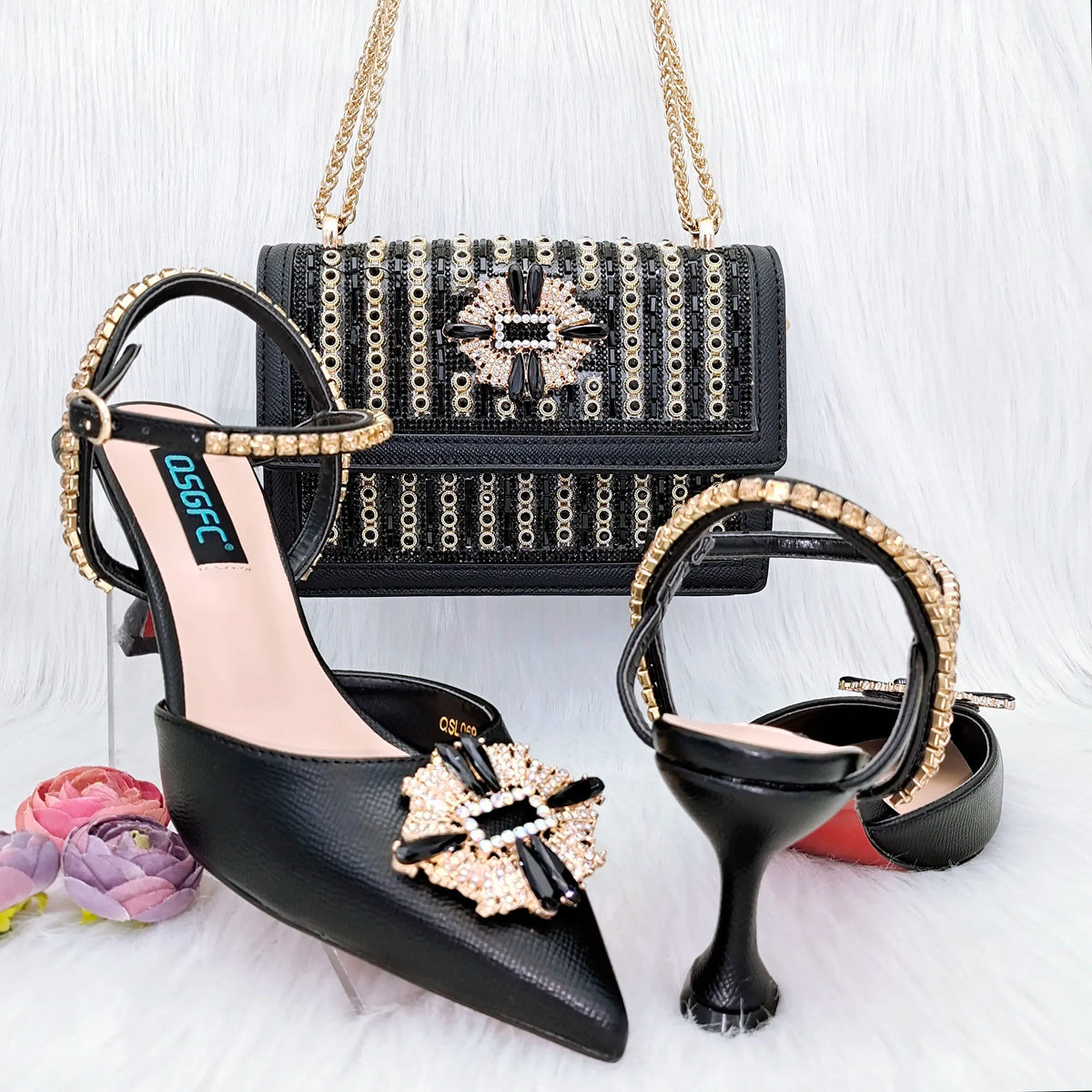 Italian Shoes And Bag Sets For Evening Party HGG1-20