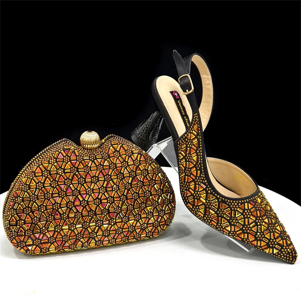 Elegant Italian Design Women's Shoes and Bag Set EDS45 – product view 5