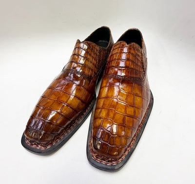 Maurice San Francisco Custom Made Alligator Shoe - Cognac