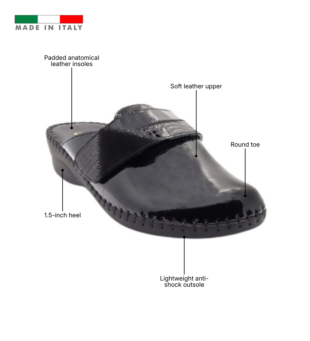 Santori Anatomical Italian Leather Clog