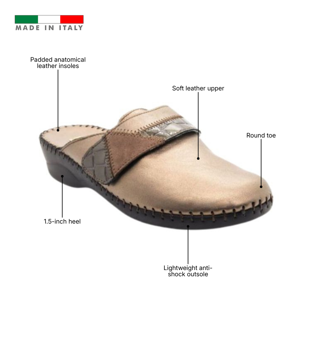 Santori Anatomical Italian Leather Clog