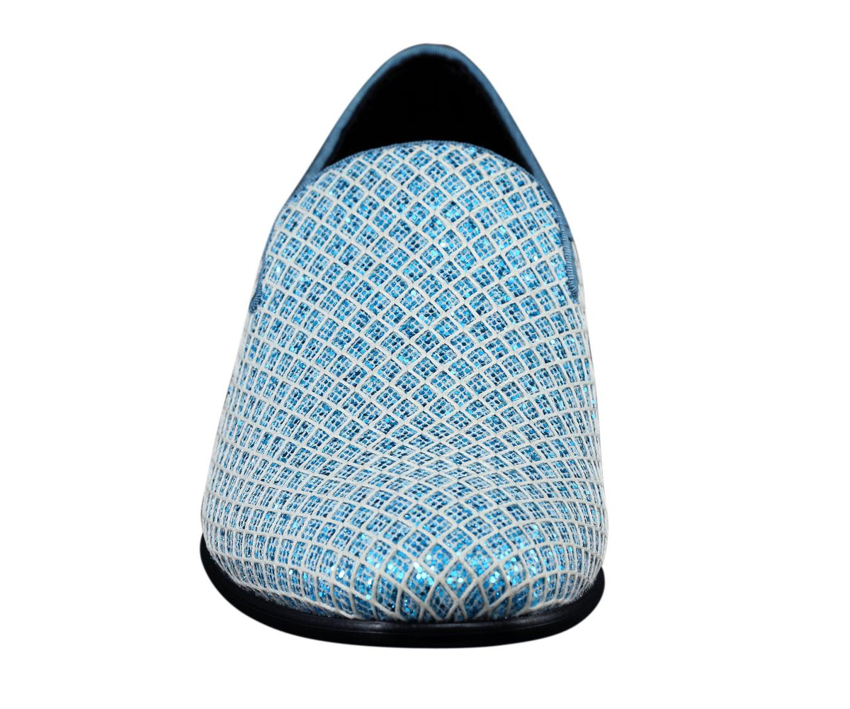Bolano Sarlo Turquoise Slip-On Shoes — product view 4
