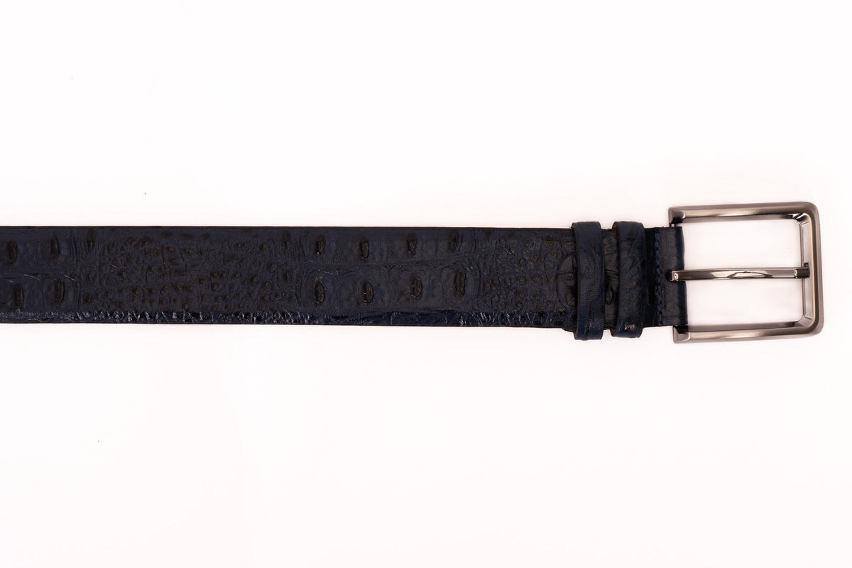 Vinci Leather The Savamala  Blue Leather Belt – product view 3