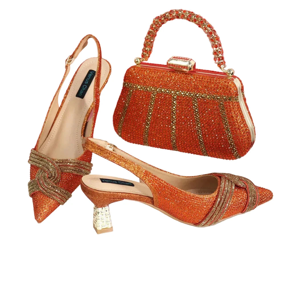 Ladies Italian Design Shoes And Bag Set EDS23