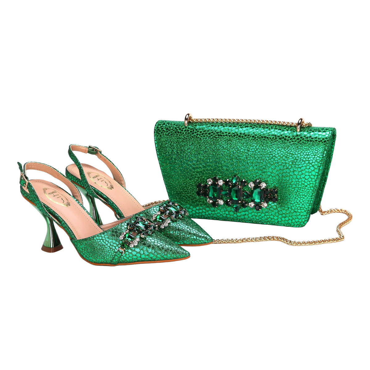 Women's Shoes and Bag Set with Pointed Toe EDN349 – product view 9