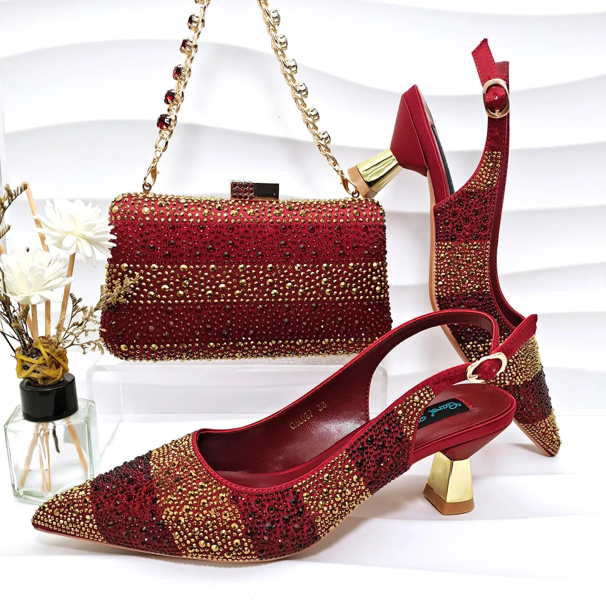 High Quality African Style Ladies Shoes And Bags Set ED125 – product view 1