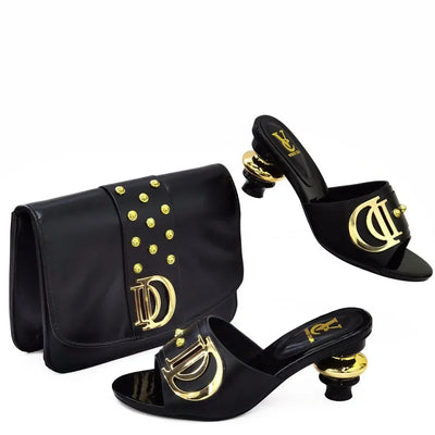 New Italian Shoes with Matching Bags Set EDL89